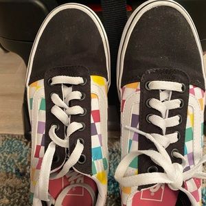 Women’s multi colored Vans